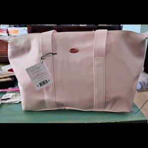 COACH blush pink weekender duffel travel bag